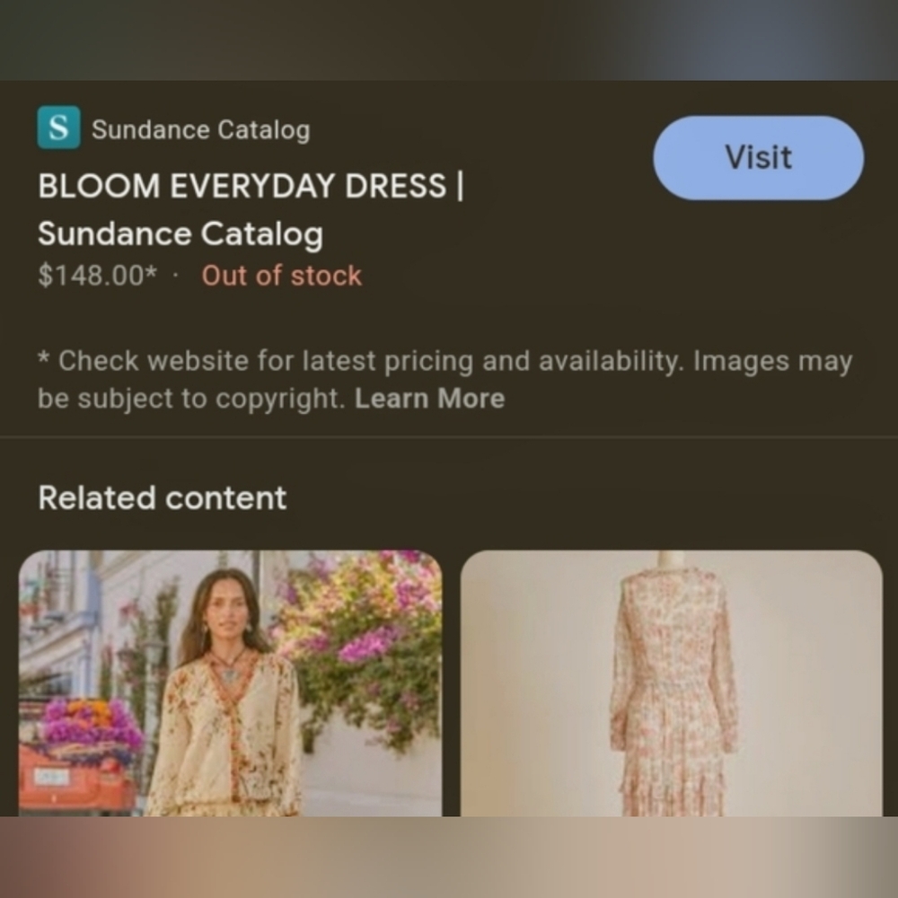 Bohemian Floral V-Neck Cream Dress - Picture 4 of 9